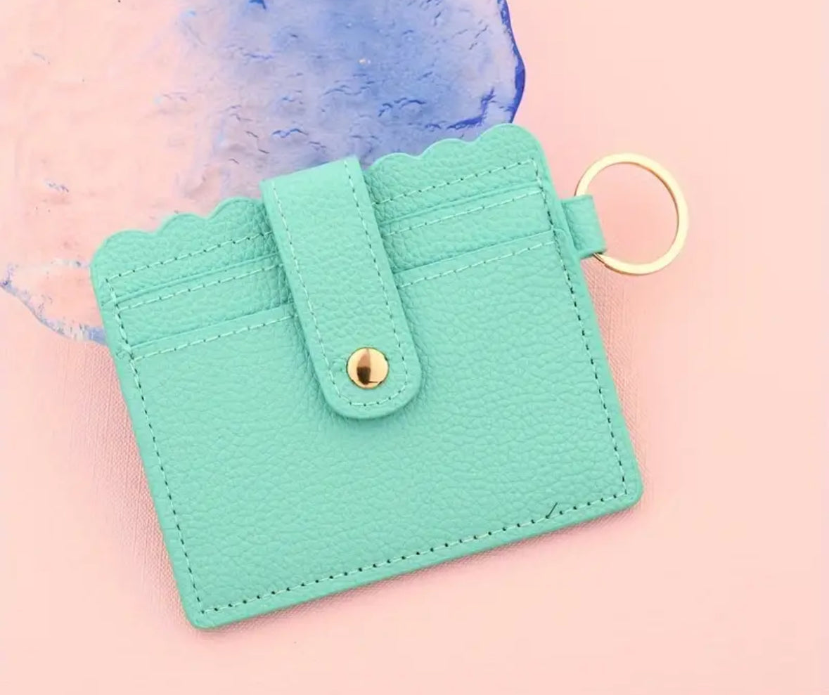 Faux Leather Card Wallet/Holder