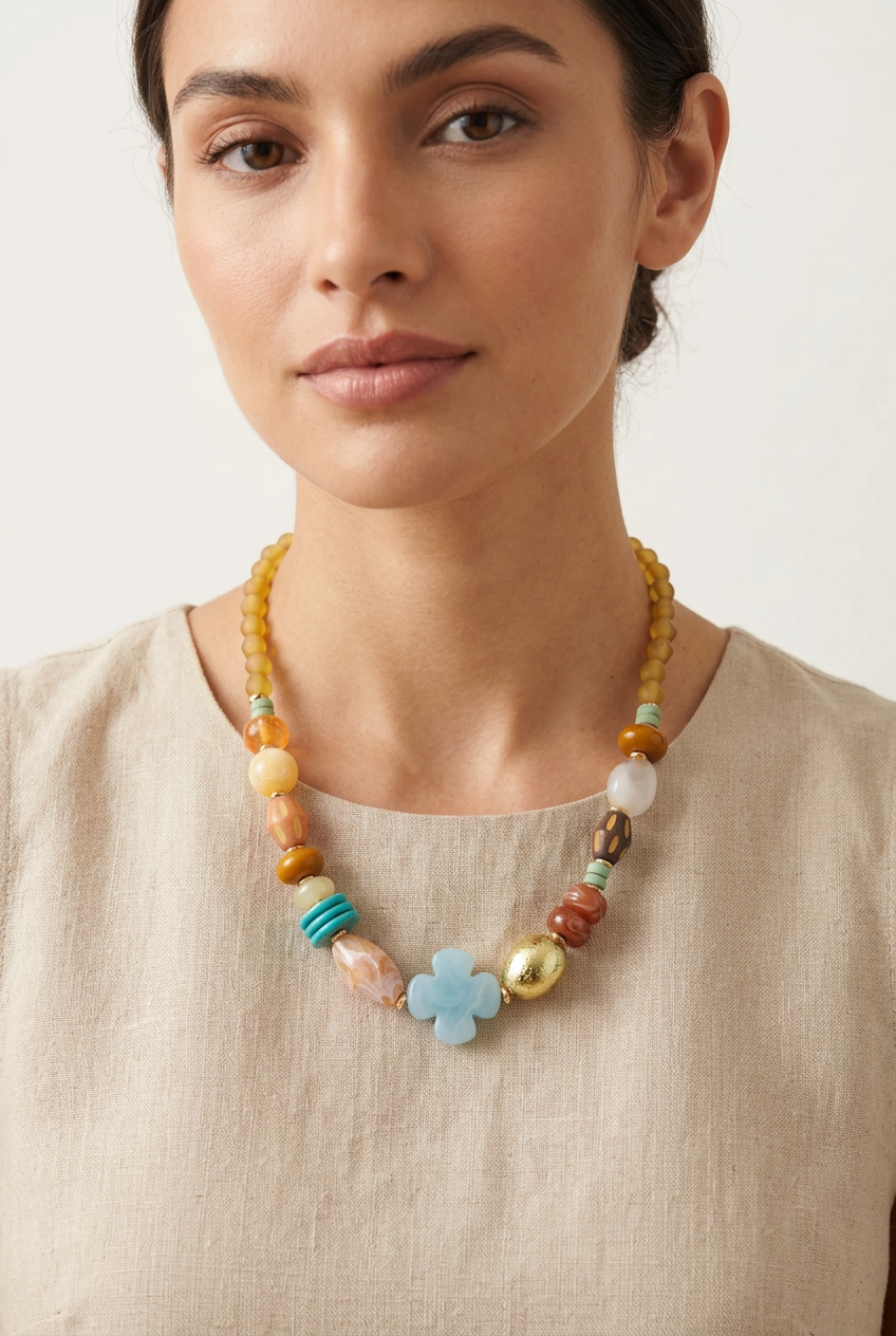 “Flor de Ámbar” Necklace