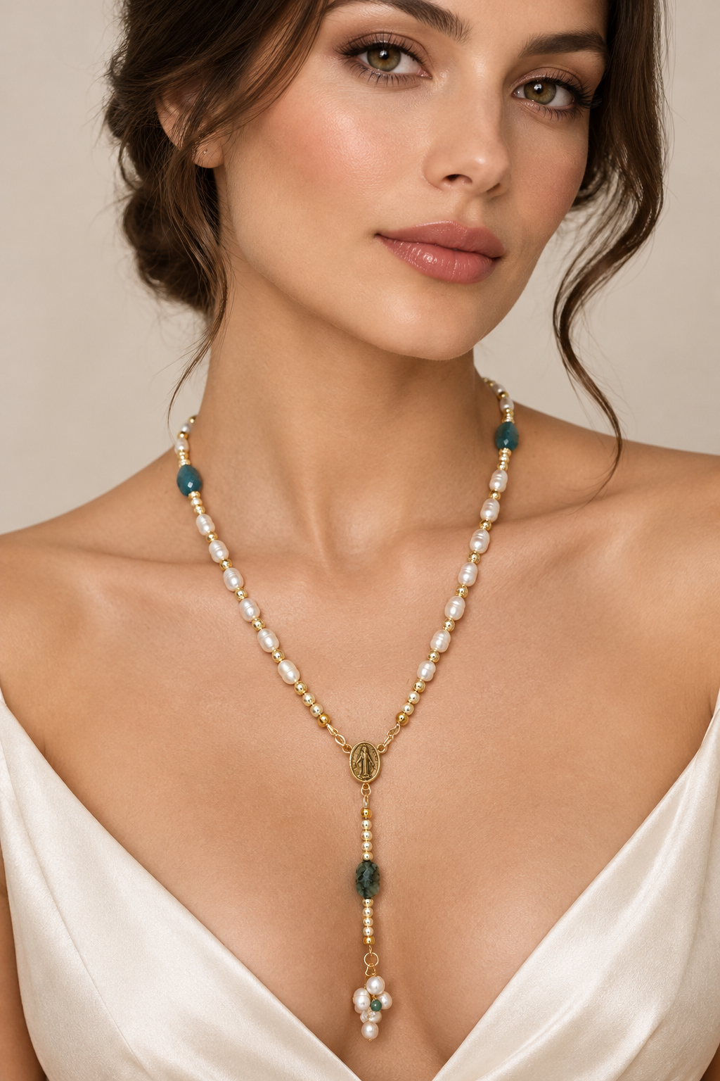 Pearl Rosary Necklace