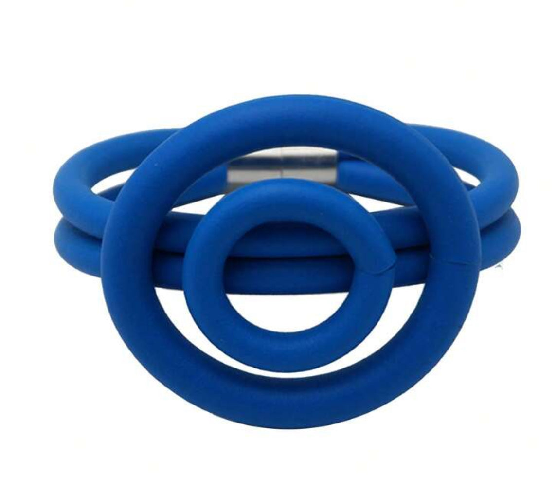Hollow Circular Rubber Bracelet