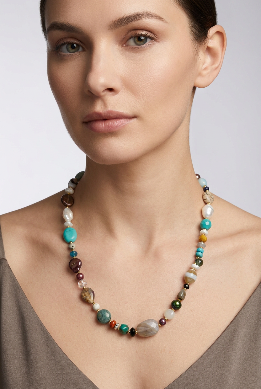 Multi Gemstone Necklace