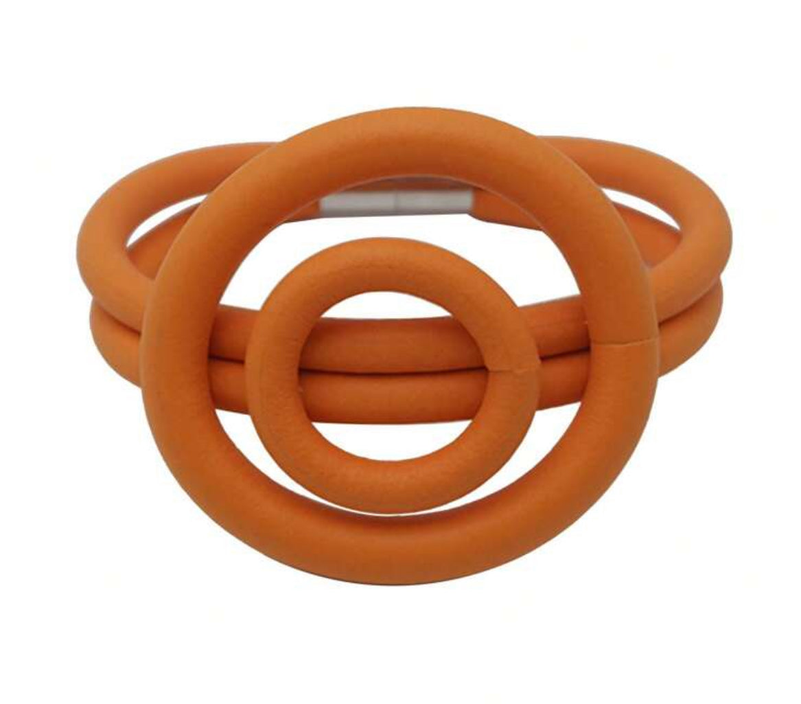 Hollow Circular Rubber Bracelet