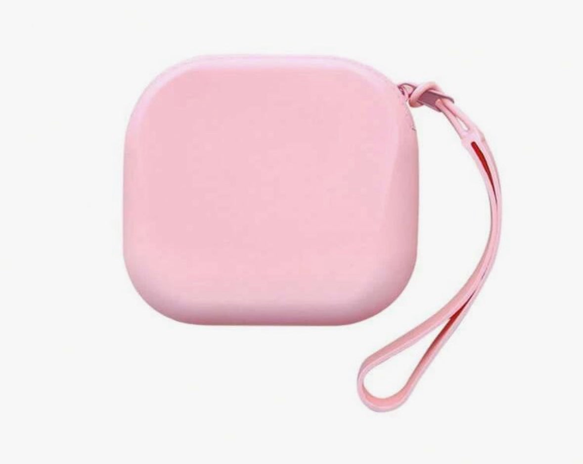 Mini Solid Color Silicone Zipper Storage Bag