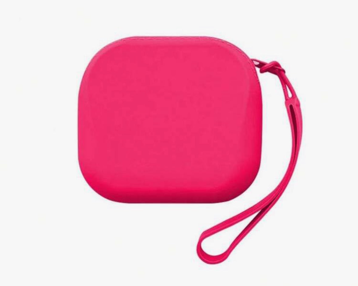 Mini Solid Color Silicone Zipper Storage Bag