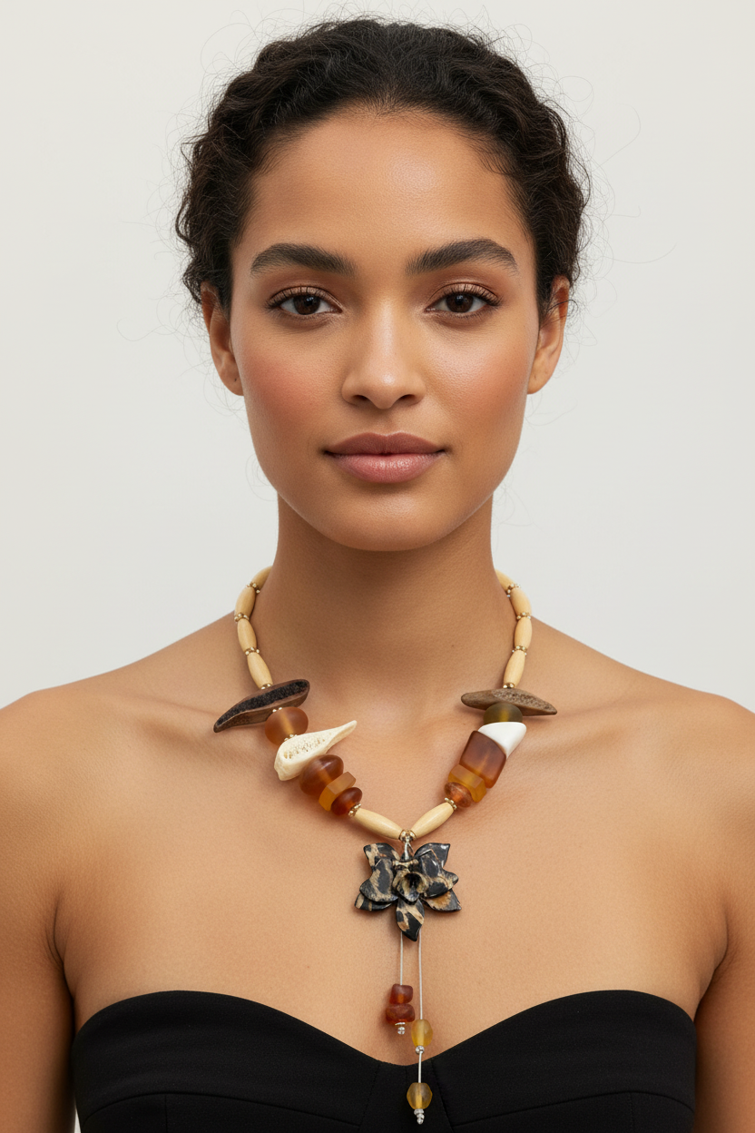 Caribbean Talisman Pendant Necklace