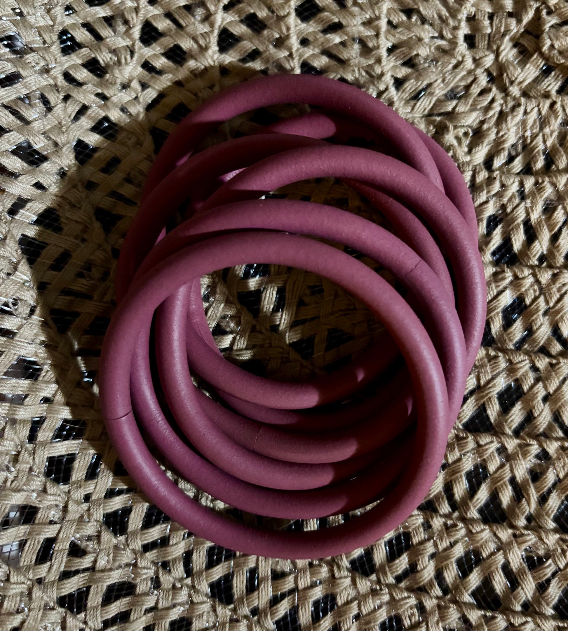 1set/6 pcs Statement Rubber Bracelets