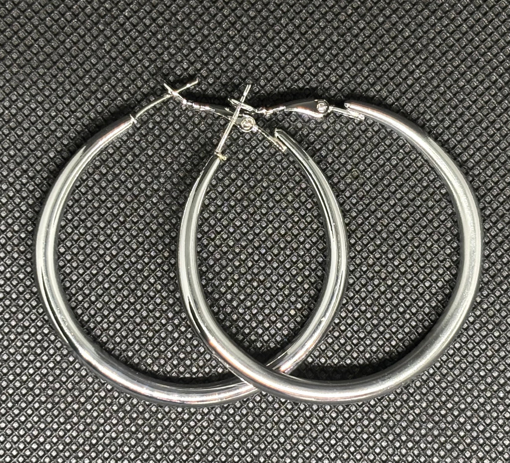 Round Earrings, Large