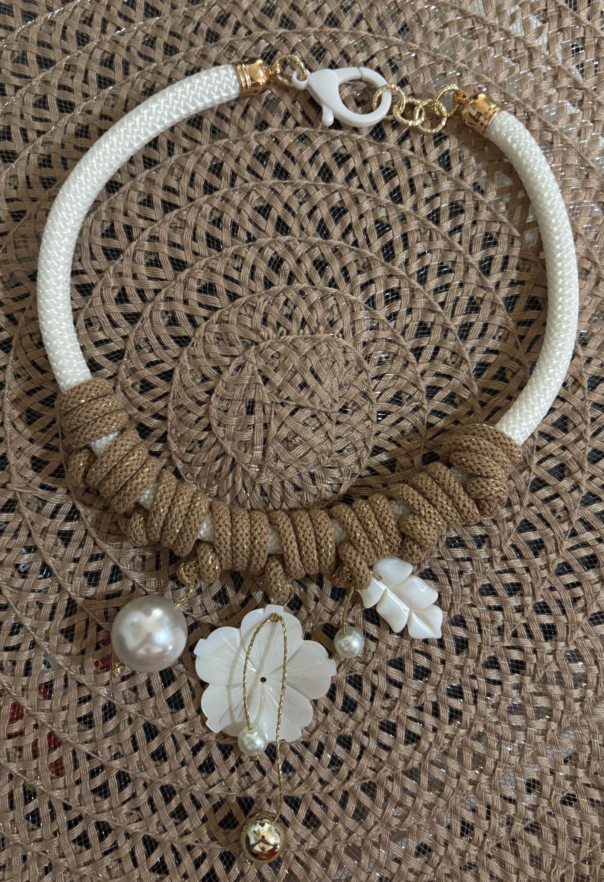 Customizable made-to-order Knotted Necklace with charms