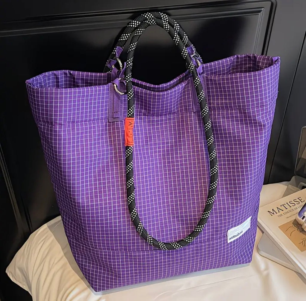 Plaid Pattern Shoulder Bag