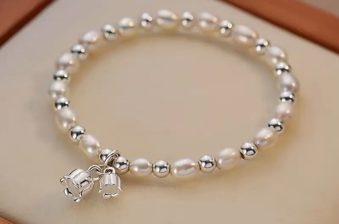 Orchid Pearl Bracelet