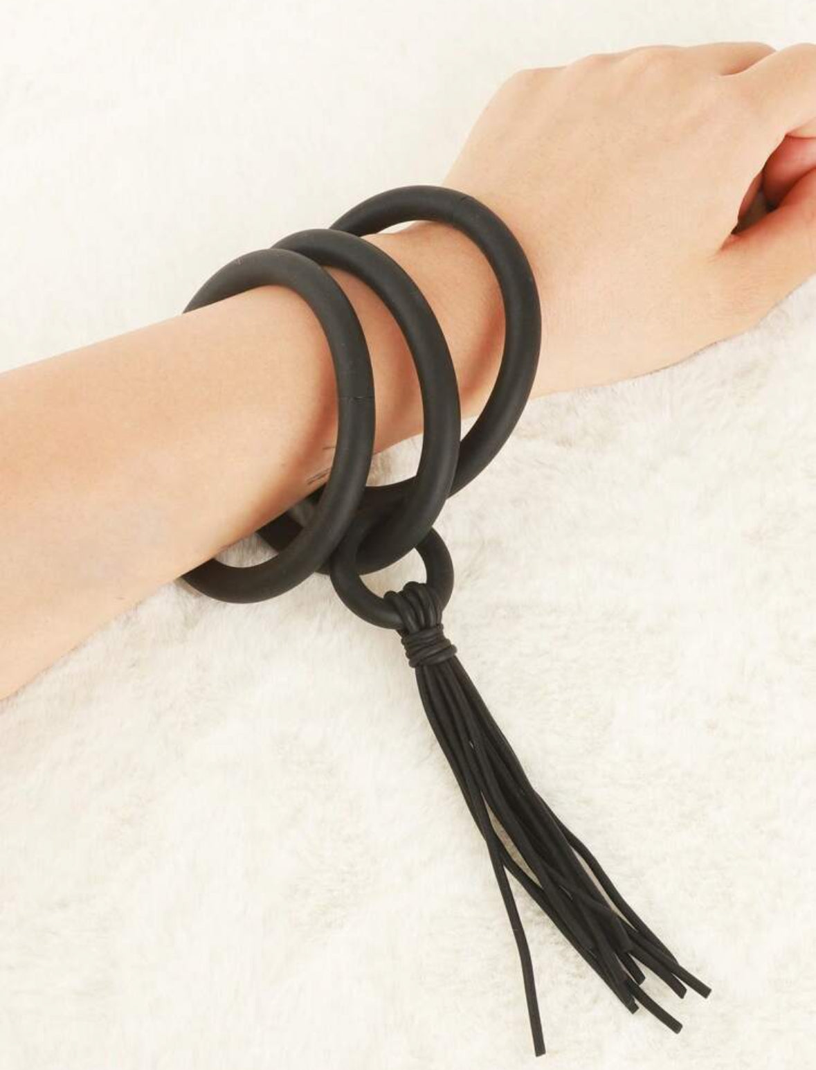 3pcs Minimalist Gothic Tassel Accessories Unique Hiphop Style Bracelets