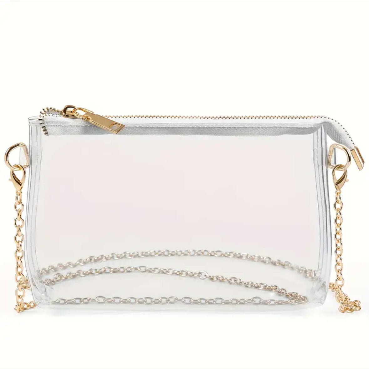 Transparent PVC Shoulder Bag or Crossbody Bag
