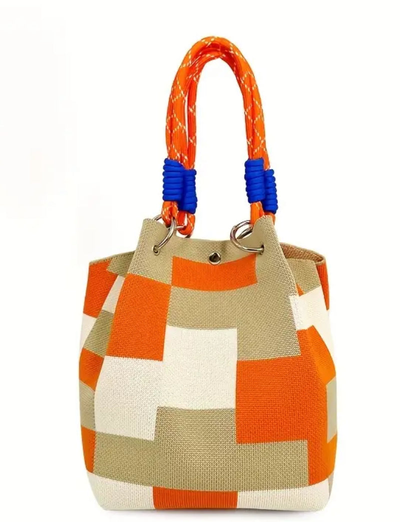 Multicolor Block Design Bag