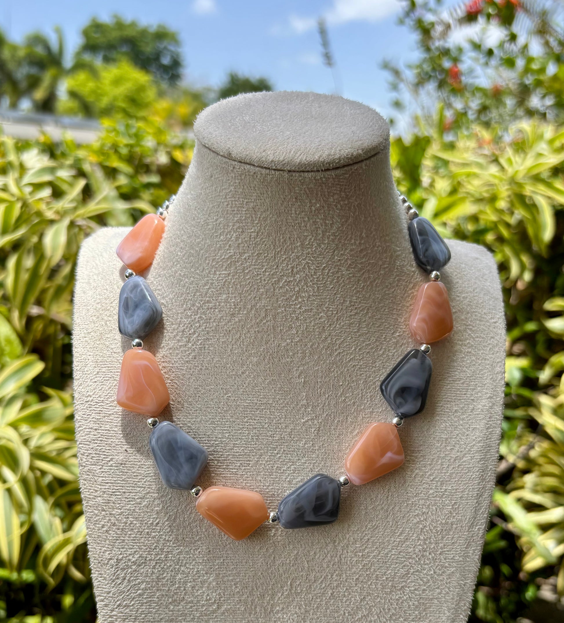 Chunky Pebbles Statement Necklace