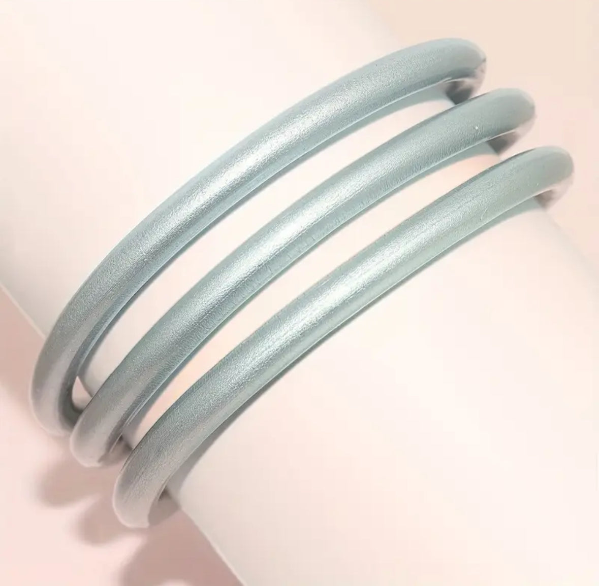 3pcs PVC Jelly Bangle Set