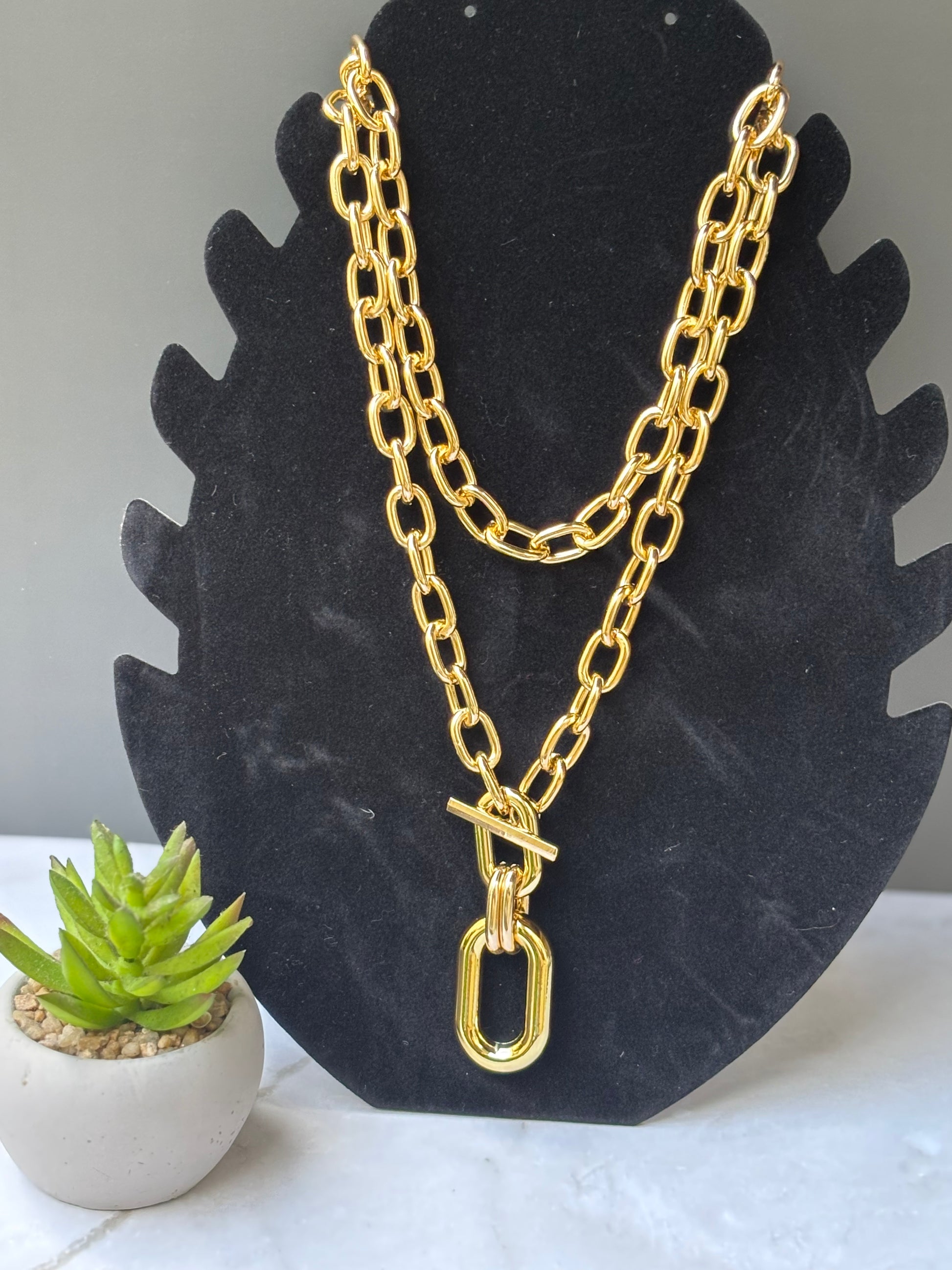 Irregular Punk Chain Necklace-Multilayered