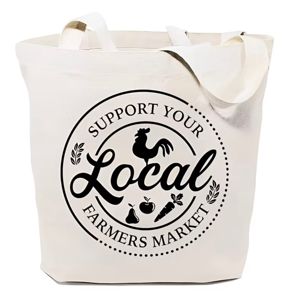 Farmers Market Canvas Tote Bag