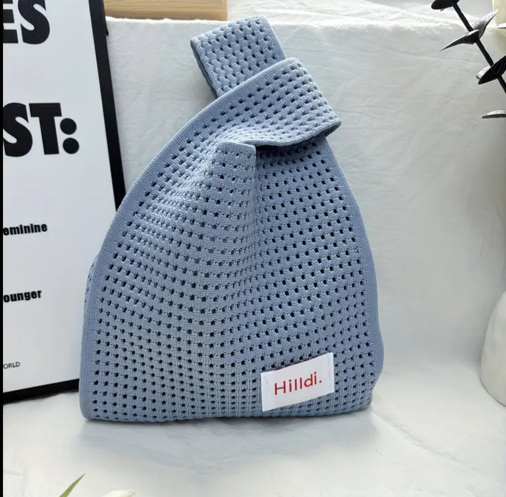 Knit Wristlet Tote Bag