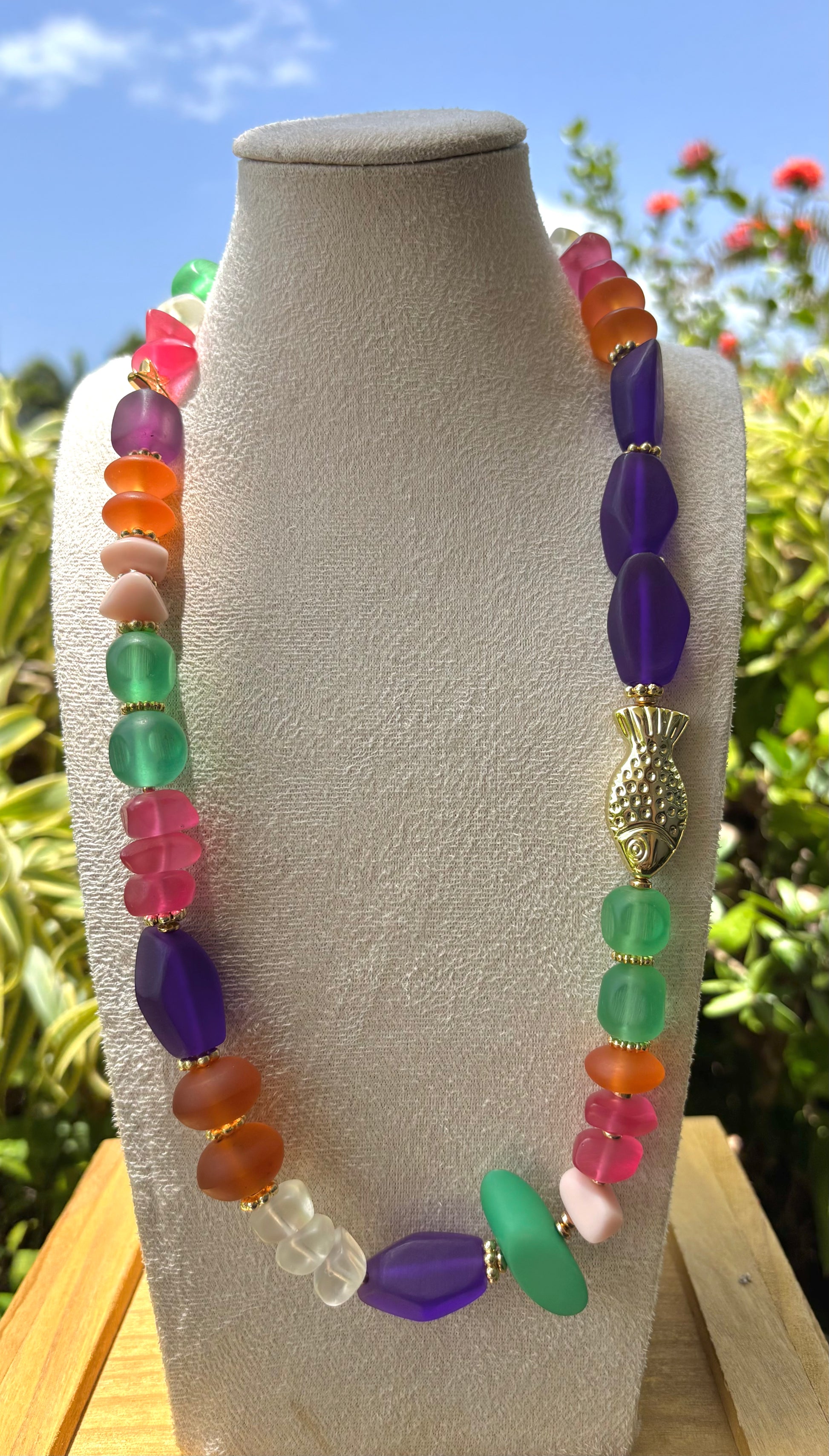 “Atardecer en el mar” Necklace