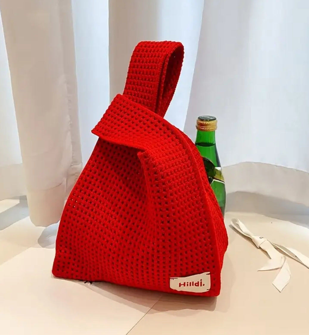 Knit Wristlet Tote Bag