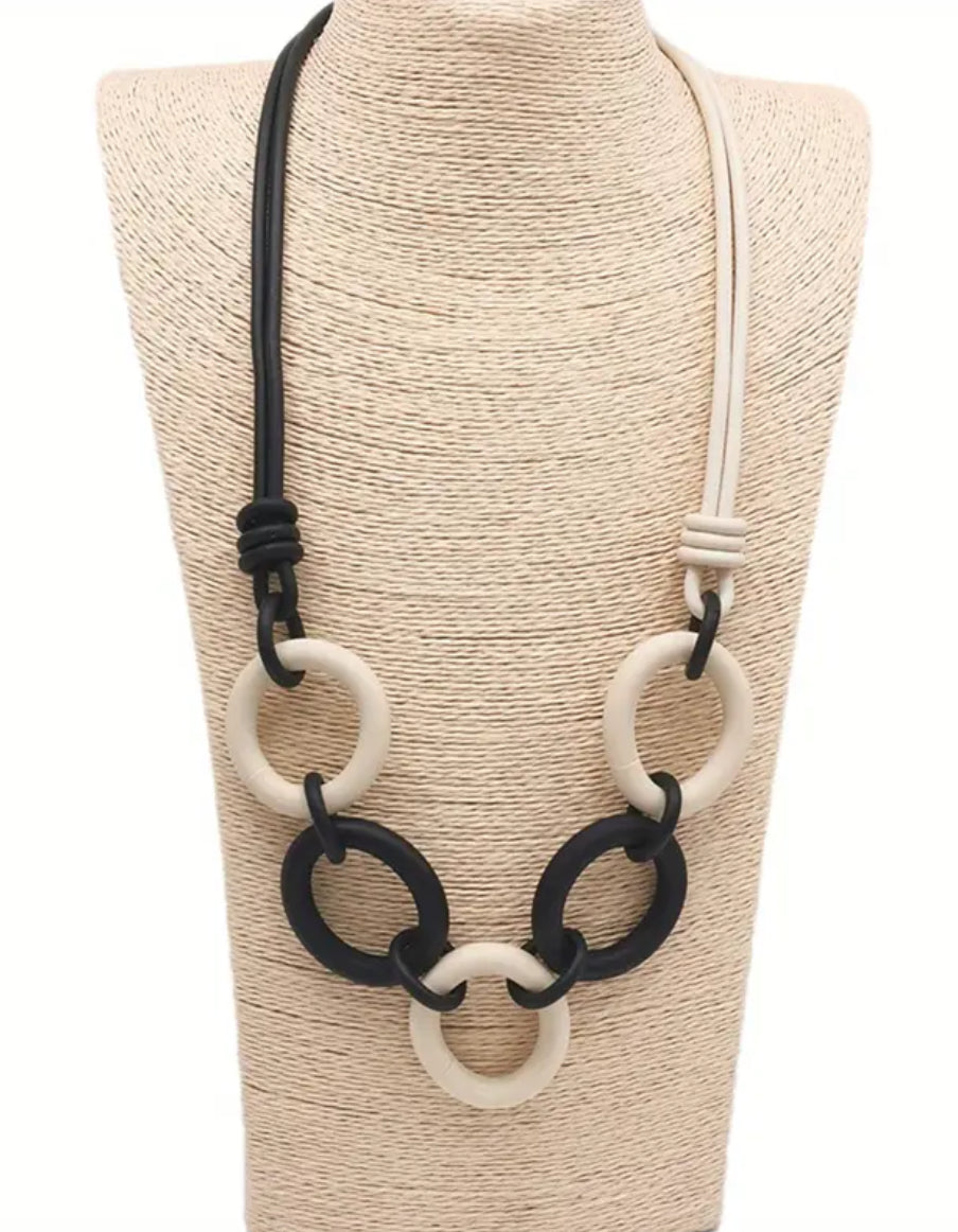 Bohemian Jewel Rubber Necklace