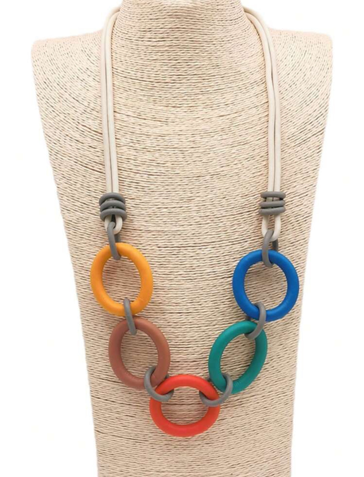 Bohemian Jewel Rubber Necklace