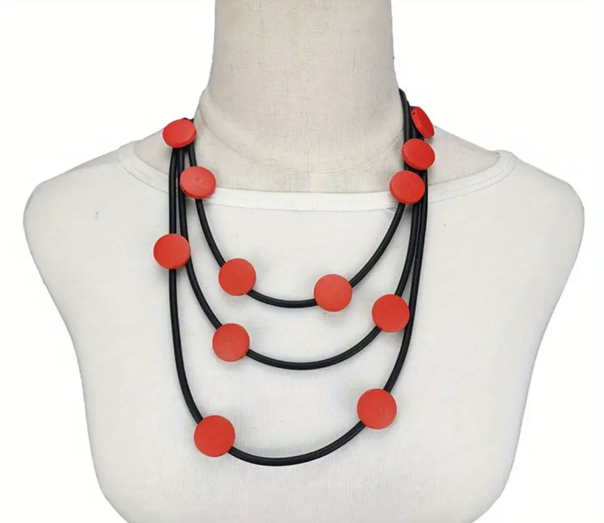Multi-Layer Rubber Necklace