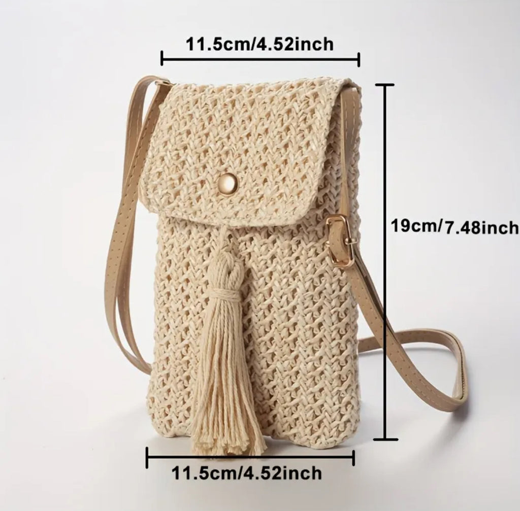Straw Crossbody Bag