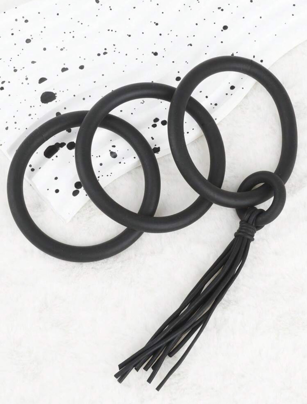 3pcs Minimalist Gothic Tassel Accessories Unique Hiphop Style Bracelets