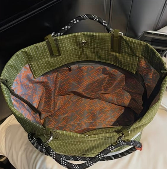 Plaid Pattern Shoulder Bag