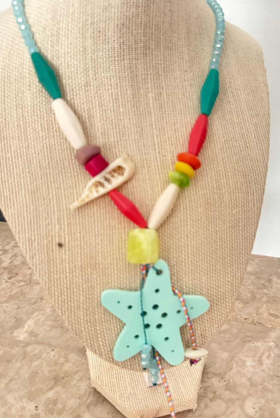 Acrylic Starfish Focal Necklace