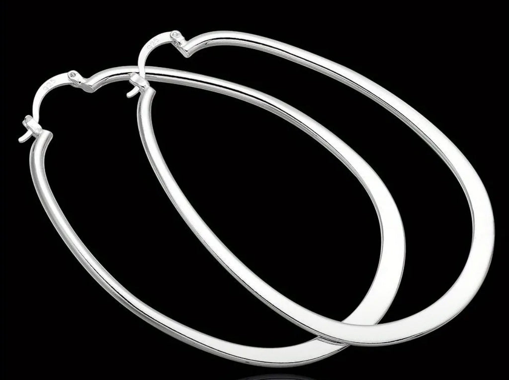 Silver Hoop Earrings