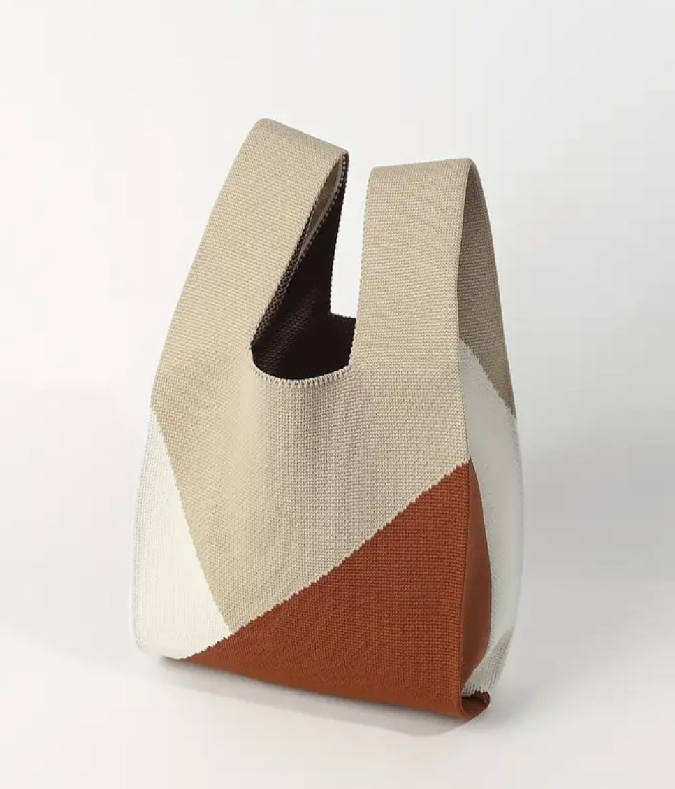Knit Wristlet Tote Bag