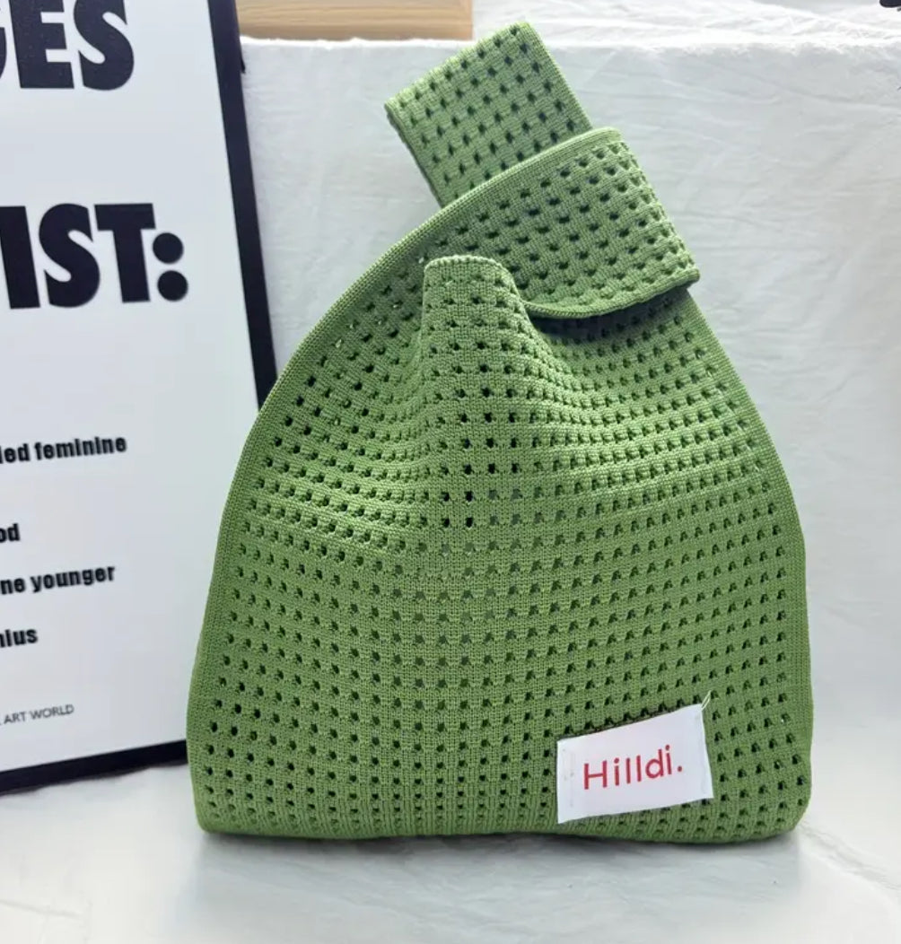 Knit Wristlet Tote Bag