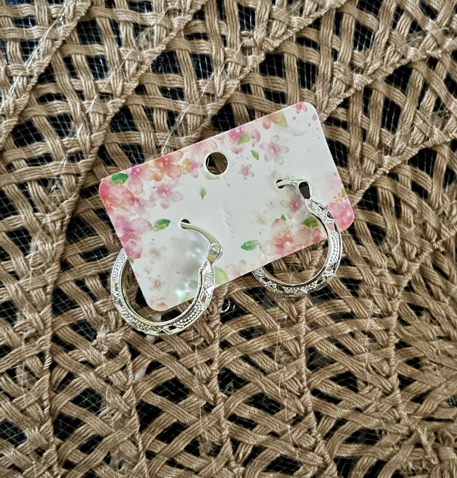 Texturd Round Earrings