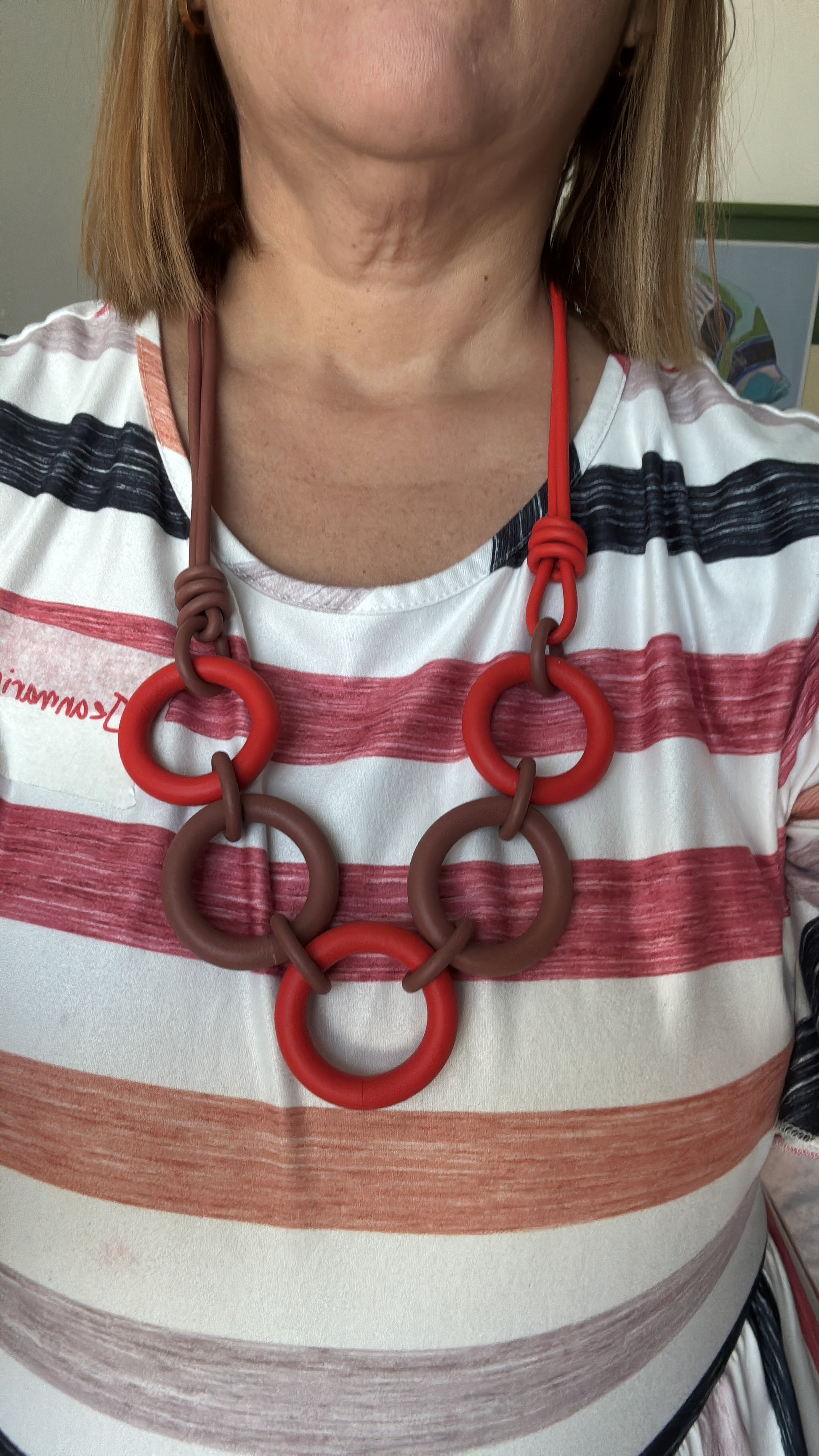 Bohemian Jewel Rubber Necklace