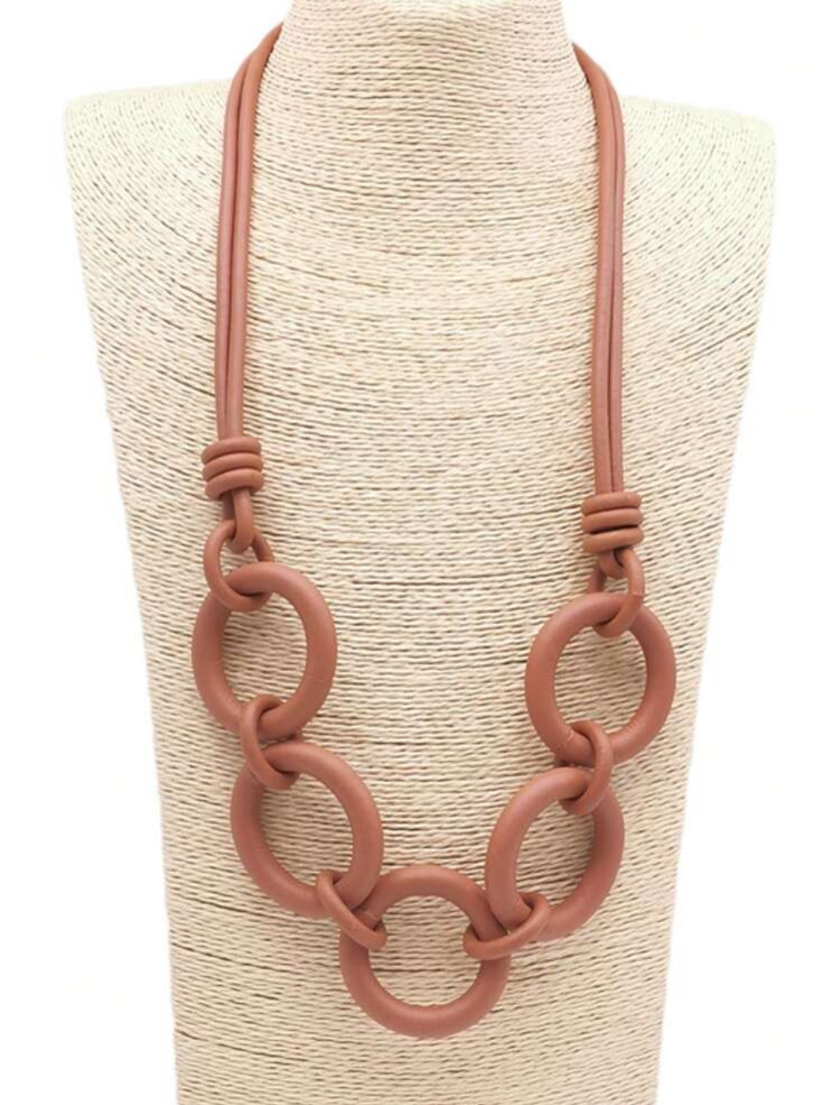Bohemian Jewel Rubber Necklace