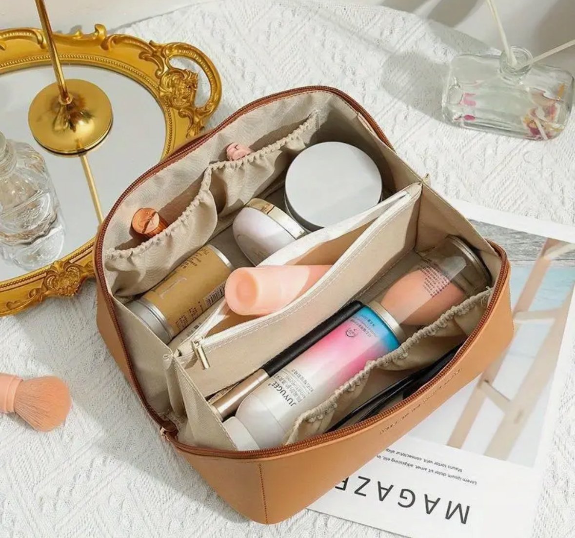 Foldable Travel Makeup Organizer