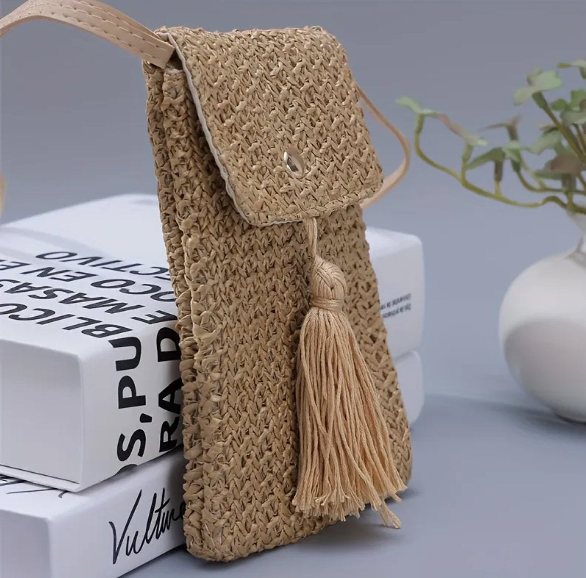 Straw Crossbody Bag