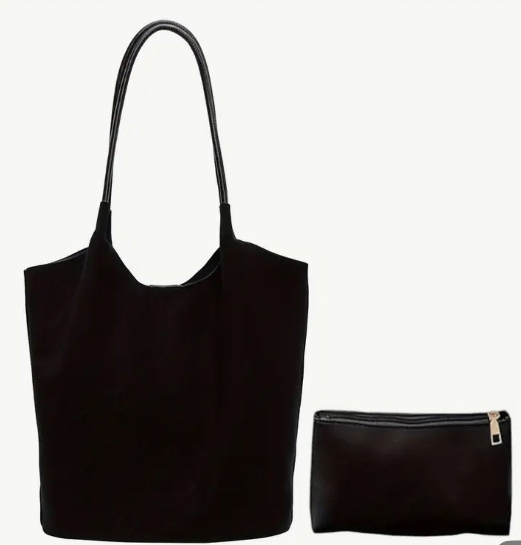 Suede Hobo Tote Bag